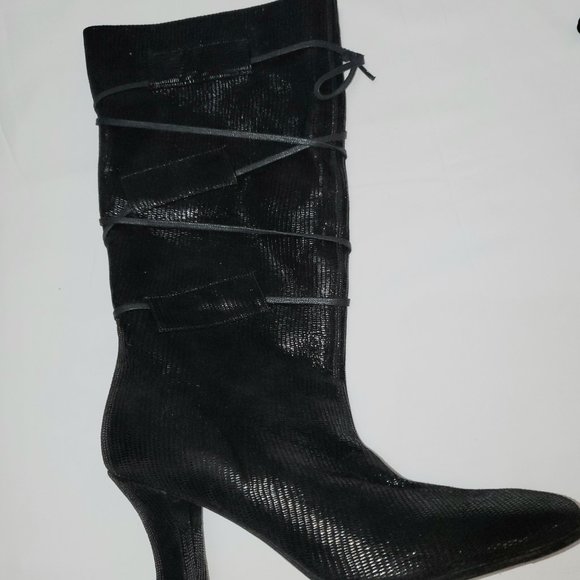 Thierry Rabotin Suede Mid-Calf Boots 6.5 - Picture 3 of 11